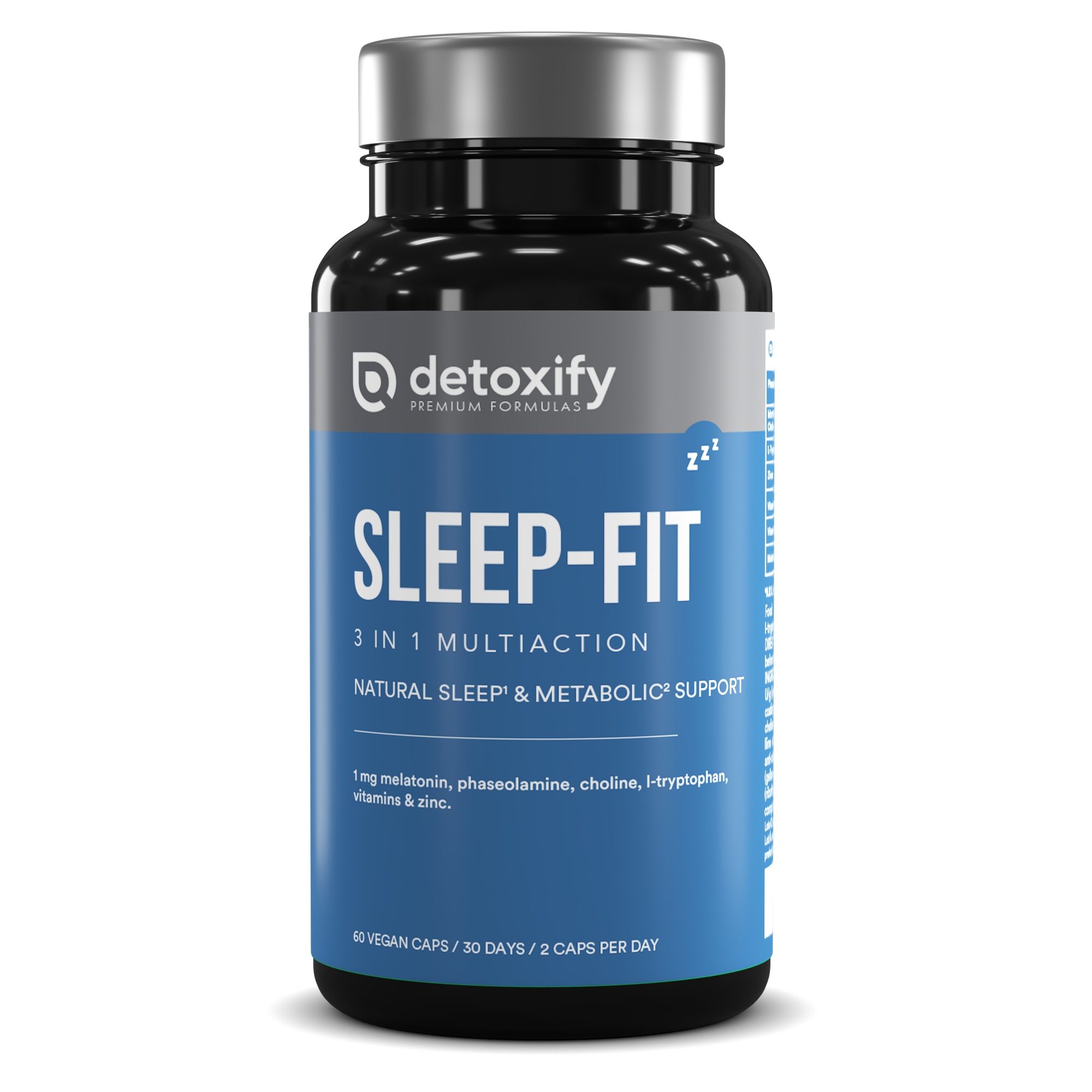 Detoxify® Sleep-Fit | Contribui para Reduzir o Tempo Até Adormecer e Ajuda a Reduzir a Absorção de Carboidratos | 45 Dias de Tratamento